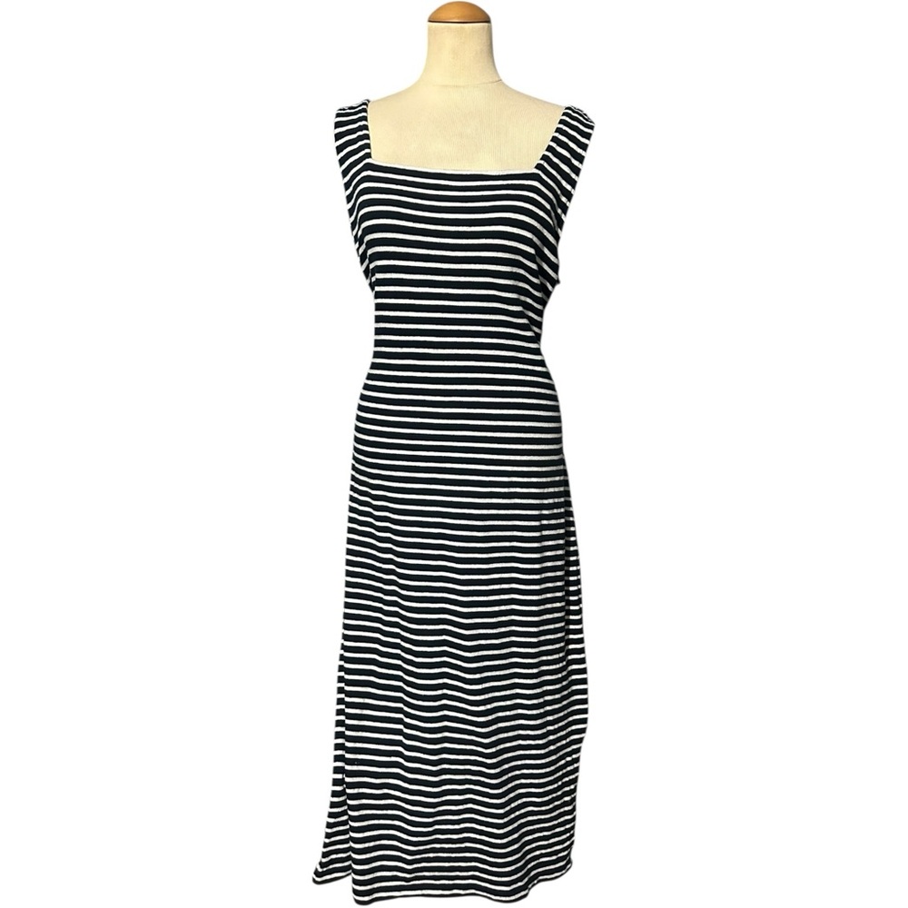 Loft Outlet Stripe Maxi Dress Navy White Size XL